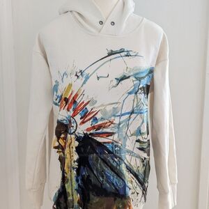 Denim & Supply Ralph Lauren Cream Graphic Hoodie